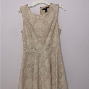 Tan and Cream Lace dress